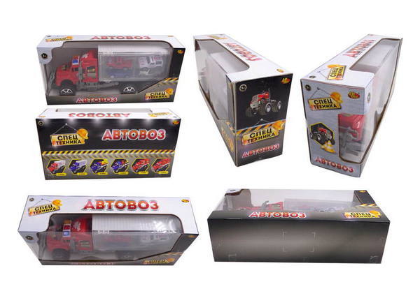 Abtoys Игровой набор Спецтехника "Автовоз с четырьмя легковыми машинками"