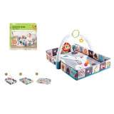 Коврик с мини-бортиками и дугой с погремушками