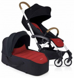 Bumprider Прогулочная коляска Connect / цвет White/Red/Red (черный + красный, белая рама)