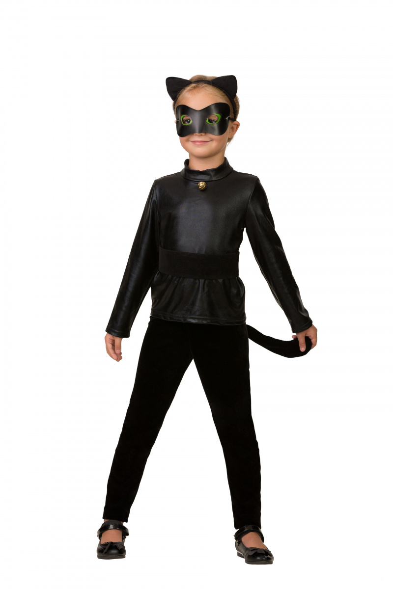 Новогодний костюм Супер Кота для мальчика ES163-2, цвет черный, размер 110 - 140