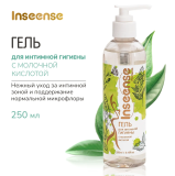 Premium Inseense гель для интимной гигиены с молочной кислотой  250ml /цвет зеленый (35)