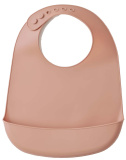 Happy Baby Нагрудный фартук силиконовый / цвет beige red (бежевый)