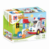 KIDS HOME TOYS Конструктор "Скорая помощь" (19 деталей)