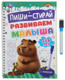 Умка Прописи «Развиваем малыша, для детей 5-6 лет» из серии «Пиши-стирай»