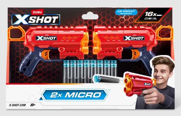 Zuru Игровой набор X-Shot «Эксель микро», 2 бластера