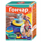 MultiArt Набор для творчества  Гончарный Круг на батарейках (круг, глина, акс., палитра, краски, кисти)