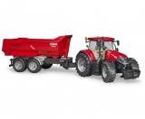 Bruder Трактор Case IH Optum 300 CVX с прицепом Krampe Tandem-Halfpipe