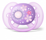 Philips Avent Серия Ultra soft Соска-пустышка силиконовая ортодонтическая 6-18 мес для девочки