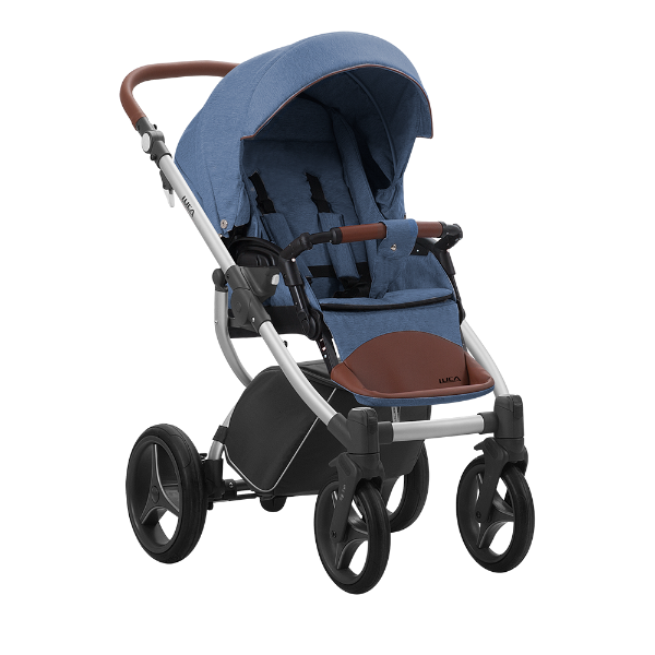 Bebetto Детская коляска 2 в 1 Luca / цвет синий 13, рама серая