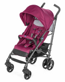 Коляска прогулочная трость Chicco Lite Way3 Top Red Plum с бампером / слива