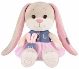 Maxitoys Мягкая игрушка Jack&Lin, Зайка Лин в сине-розовом платье, 20 см