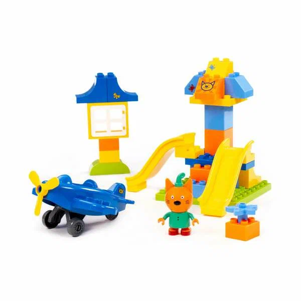 Конструктор "Макси" - "Три кота. Компот на игровой площадке" (36 элементов) (в коробке)