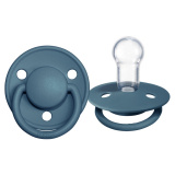 BIBS Соска-пустышка De Lux Silicone, 0-6 месяцев / цвет Petrol