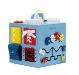 Бизикуб в голубом цвете 25*25*25 см