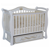 Антел Кровать детская Julia 11 автостенка, универсальный маятник / цвет белый