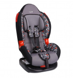 Детское автокресло Siger Art Кокон Алфавит 9-25 кг, группа 1/2 / серый + рисунок