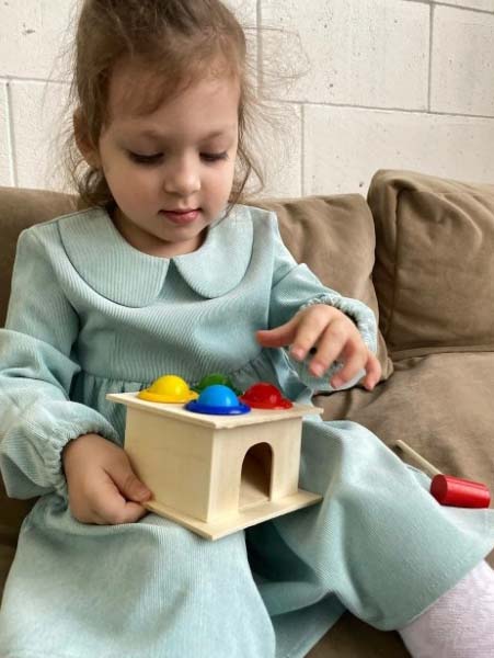 Лесная мастерская Развивающая игрушка-стучалка, 4 шарика