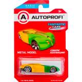 Машинка коллекционная 1:64, Серия FANTASTIC CARS,  желтый/зеленый.