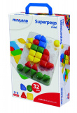 Miniland Мозаика Гигант 39мм (32 элемента, 4 картинки) 95083