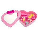 1Toy Набор украшений Sweet heart Bijou в шкатулке, 7 предметов / цвет розовый