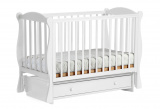 Кровать маятниковая Кубаночка-6 БИ 42 / белый жемчуг