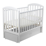 Papaloni Детская кроватка Джованни маятник универсальный / цвет белый