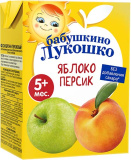 Бабушкино Лукошко Сок яблочно-персиковый, с 5 месяцев, 200 мл