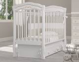 Гандылян Детская кроватка "Шарлотта" Люкс маятник универсальный / цвет белый