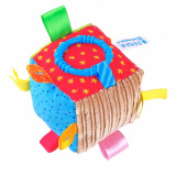 Мякиши развивающая игрушка "кубик с петельками"