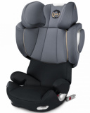 Автокресло детское Solution Q3-fix Graphite Black 15-36 кг / серый + черный