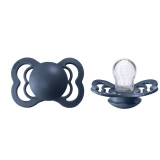 BIBS Пустышка Supreme Silicone 0-6 месяцев / цвет Steel Blue