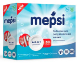 Mepsi Таблетки для посудомоечных машин, 30 штук