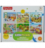 Fisher-price® детский пазл little people 6 в 1 приключения