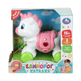 Каталка единорог 15+ песен, фраз и мелодий в коробке. Умка 