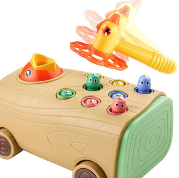 Happy Baby Игрушка-стучалка Hungry Bird / цвет beige (бежевый)