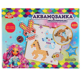 МультиАрт Набор для детского творчества "Аквамозаика Животные" 400 бусин