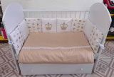 Евротек Комплект в кроватку Baby Кing, 6 предметов / бежевый