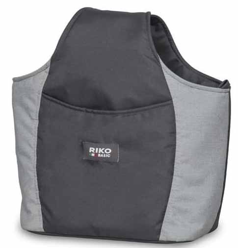 Riko Basic Коляска 2 в 1 для двойни Saxo / цвет 02 серый-чёрный