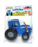 Умка Игрушка деревянная Синий трактор объемная каталка, пакет с хедером Буратино