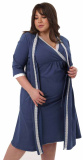 Hunny mammy Комплект для беременных и кормящих 1-ВРК 23020Б, размер 170,176-120-126 / цвет синий-белый
