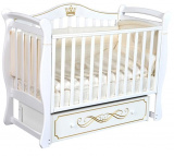 Антел Кровать детская Julia-11 с универсальным маятником / цвет белый