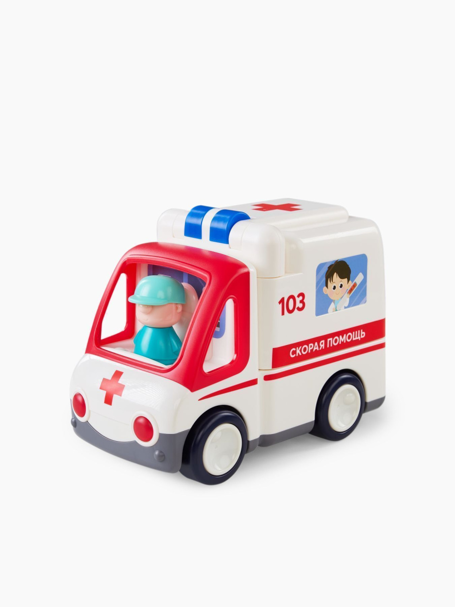 Happy Baby Игрушка скорая помощь Ambulance / цвет white купить в России