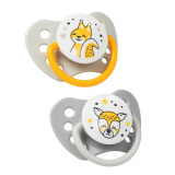 BabyOno Пустышка анатомическая силиконовая NATURAL NURSING 3-6m+, 2 штуки