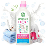 Synergetic Кондиционер для детского белья Нежное прикосновение, 1 л / цвет белый, розовый