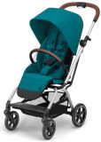 Cybex Прогулочная коляска Eezy S Twist+ 2 SLV / цвет River Blue (бирюзовый)