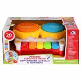 "Умка" 257931  Обучающий барабан с пианино. Учим цифры,цвета и животных, 20 любимых песенок