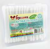 Бусинка Ватные палочки, 100 штук