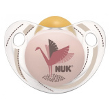 Nuk Соска-пустышка ортодонтическая из латекса Trendline Adore, размер 1 / цвет в ассортименте