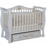 Антел Кровать детская Luiza 333 автостенка, универсальный маятник / цвет белый