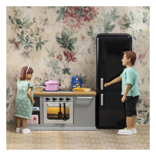 Lundby Набор мебели для домика "Кухонный остров и холодильник"